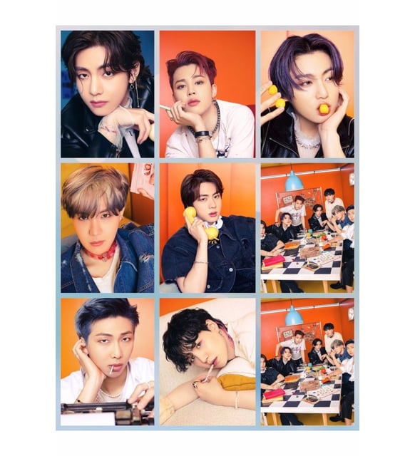 BTS ミニフォト JUNGKOOK BTS (jin,jimin,v,suga jungkook) fotokart 9 adet 8*6 cm pvc kaplı süper
