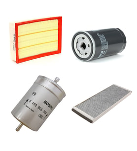 Bosch Filtre Bakım Seti Audi A4 1.6 1.8 1.8 T Benzinli 1996-2001 Hava + Yağ F + Yakıt F. + Polen Sardes