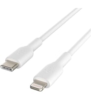 USB-C - Lightning Kablosu (Hızlı Şarj Kablosu) Hızlı Şarj MFi Sertifikalı USB-C Kablosu (Beyaz, 1 m)