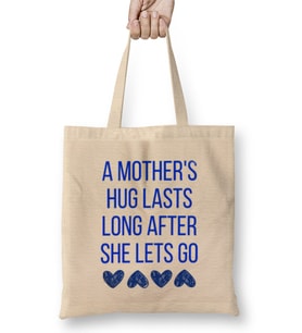 Mothers Day Life Began With Waking Up And Loving My Mother's Face Bez Çanta Uzun Saplı