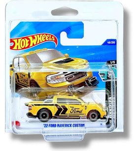 Hot Wheels - ´22 Ford Maverick Custom - Hw Modified 1/5 - Hyx00 - Short Card - Yellow - Mattel 2025- (Çok Renkli)