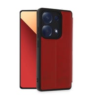 Xiaomi Redmi Note 13 Pro 4g Kılıf Flip Cover - Kırmızı