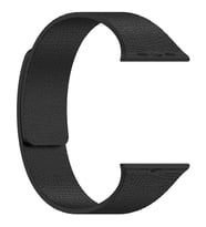 Apple Watch 10/11 42mm-38/40/41mm Kordon Kabartmalı Magetli Silikon Band 136 2/3 (Siyah)