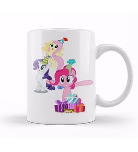 My Little Pony Birthday 03 Kupa Bardak Porselen