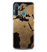 Realme 5i 5 Pro 6i 7 Pro 8 Kılıf Desemli Silikon Map Planet 1656