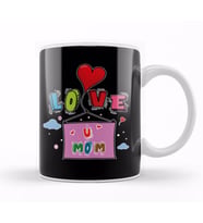 Love You Mom Anneler Günü Kupa Bardak Porselen