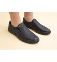 Trendyshose 2961 Tam Anatomic Deri Yazlık Garantılı Erkek Ayakkabı (Siyah)