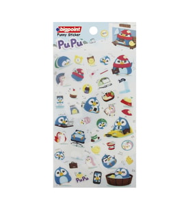 Bigpoint Sticker Penguen Pupu x 15 Adet