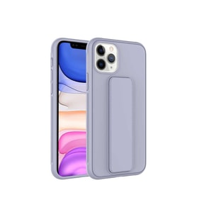 Apple iPhone 11 Pro Max Uyumlu Kılıf Zore Qstand Kapak (Gri)