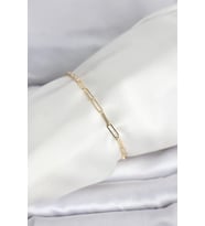 CM 14K Gold Renk Ataç Zincir Model Kadın Bileklik