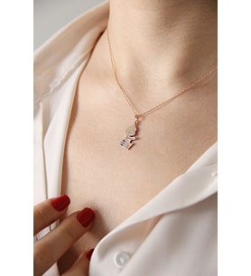 Gümüş Kız Bebek Kolye - N050101