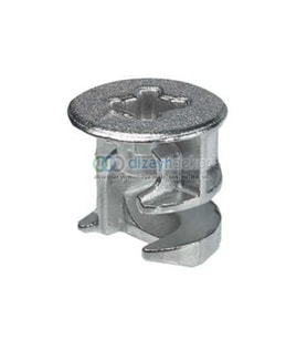 Minifix Kafa ( Gövde ) Nikel 15*18 Mm.-24 Adet
