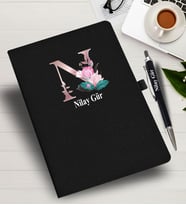 Kişiye Özel harf Tasarımlı  İsme Özel Defter ve Kalem