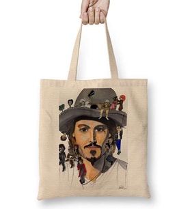 Johnny Depp no back Bez Çanta Uzun Saplı