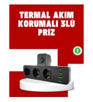 Mey İthalat® 7 Portlu Çoklu Priz USB ve Type-C Girişli Akıllı Güç Ünitesi