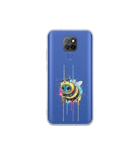 General Mobile GM 20 ile uyumlu Splash arı tasarımlı şeffaf silikon kılıf