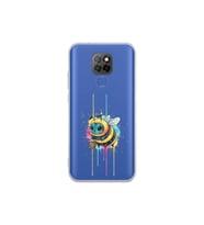 General Mobile GM 20 ile uyumlu Splash arı tasarımlı şeffaf silikon kılıf