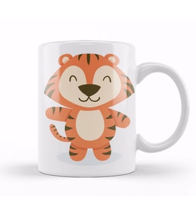Baby Animal   Tigre Kupa Bardak Porselen
