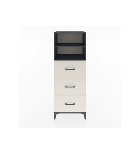 Hyperion Dolap 2 Raflı 3 Çekmeceli 60x44x163 Antrasit-Aytaşı