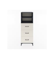 Hyperion Dolap 2 Raflı 3 Çekmeceli 60x44x163 Antrasit-Aytaşı
