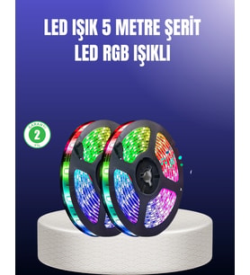 İthalat® Tasarruflu Rgb Şerit Led 5 Metre