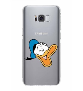 Samsung Galaxy S8 Plus  Kamera Korumalı Kapak Donald Duck Tasarımlı  Şeffaf  Kılıf