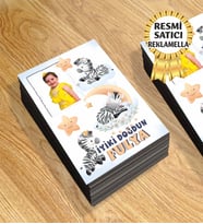 Kişiye Özel Resimli Magnet Zebra Temalı 8x6 Cm 10 Adet (Karışık)