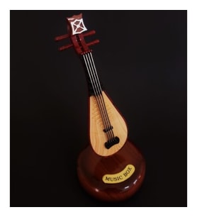 Saz Tasarımlı Dekoratif Müzik Kutusu