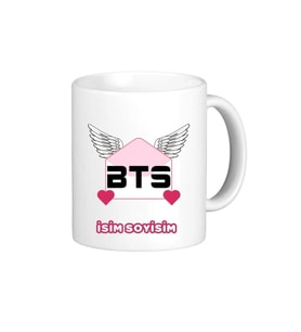 Bts Grup Tasarımlı Kişiye Özel Kupa