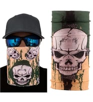 Haki Kuru Kafa Baskılı Buff Bandana 25x48 cm