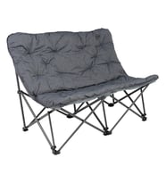KingCamp Lemon Lux Double Ultra Konforlu Çift Kişilik Kamp Sandalyesi Grey