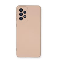 Samsung Galaxy A53 5g Kılıf Nano İçi Kadife Silikon - Pudra