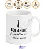 CEO of Home Baba Yazılı Esprili Kupa Bardak Babalar Günü Hediyesi