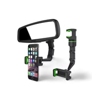 Cosmostech Araç Dikiz Aynası Telefon Tutucu Standı 360° Derece Ayarlanabilir, Masaüstü, Koltuk Arkası Telefon Tutacağı Car Holder