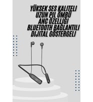 Bluetooth Kulaklık Kablolu Android ve İOS Uyumlu ANC Özellikli