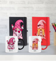 BK Gift Kişiye Özel Sevgili Temalı 2’li Defter Kupa Hediye Seti, Sevgiliye Hediye, Sevgililer Günü Hediyesi-4
