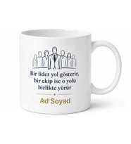 Takım Lideri İçin Kişiye Özel İsimli Baskılı Kupa Bardak İş Hediyesi