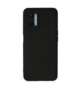 Oppo A96 Kılıf Nano İçi Kadife Silikon - Siyah
