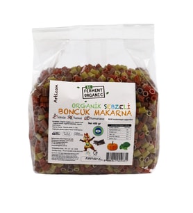 ORGANİK SEBZELİ BORU MAKARNA 400 GR