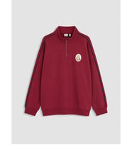 LCW Kids Kırmızı Galatasaray Baskılı Erkek Çocuk Kalın Sweatshirt