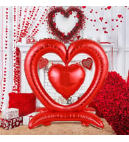 1 Adet Sevgililer Günü Romantik Teklifler Kalp Şeklinde Balon