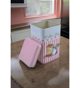 Kare Metal Saklama Kabı 11x11 Cm
