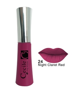 Cecile Kalıcı Mat Ruj  Long Kisses Lipgloss 24 (Kırmızı-Pembe)