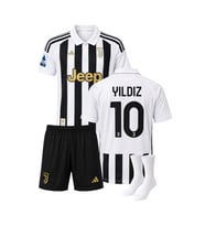 Kenan Yıldız Juventus 26/27 Yeni Sezon İç Saha 3'lü Çocuk Futbol Forma Seti ( Forma,şort ve çorap )