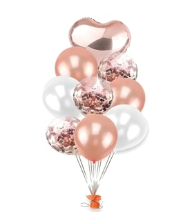 Rose Gold Ve Gold Balon Set 30 Lu