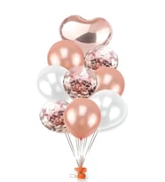 Rose Gold Ve Gold Balon Set 30 Lu