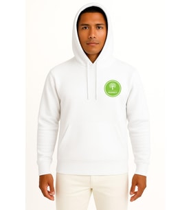 Kapüşonlu Environmentally Friendly Natural Environment Cep ve Sırt Tasarımlı Unisex Sweatshirt