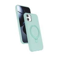 Newface Apple iPhone 11 Regal Magsafe Standlı Kapak - Su Yeşili