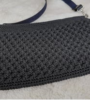 El Örgüsü, Siyah, 20*30 cm , Postacı Çanta, Anneye Hediye