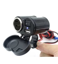 Motosiklet Çakmaklık / USB Şarj Soketi 12V Su Geçirmez
